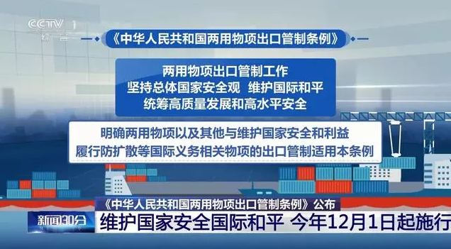 司法部、商務部負責人就《中華人民共和國兩用物項出口管制條例》的有關問題答記者問