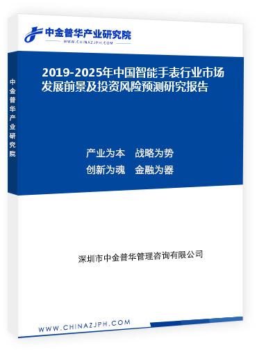 2019-2025年中國智能手表行業(yè)市場發(fā)展前景及投資風(fēng)險預(yù)測研究報告