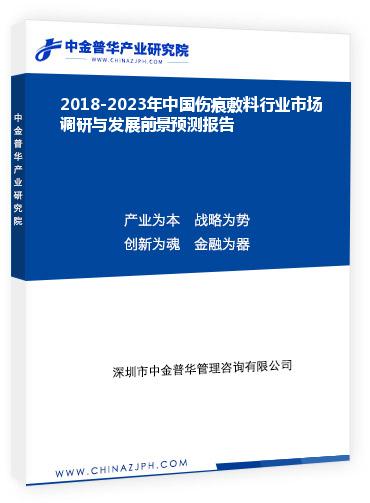 2018-2023年中國傷痕敷料行業(yè)市場調研與發(fā)展前景預測報告