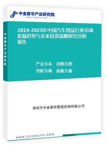 2019-2025年中國(guó)汽車用品行業(yè)市場(chǎng)發(fā)展趨勢(shì)與未來投資戰(zhàn)略研究分析報(bào)告