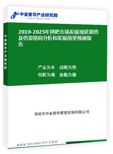 2019-2025年鉀肥市場發(fā)展現(xiàn)狀調(diào)查及供需格局分析和發(fā)展前景預測報告