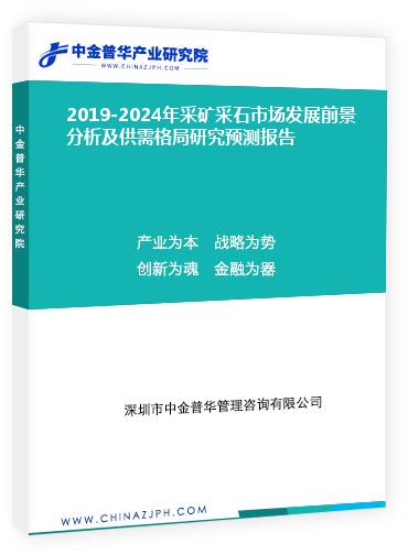 2019-2024年采礦采石市場(chǎng)發(fā)展前景分析及供需格局研究預(yù)測(cè)報(bào)告