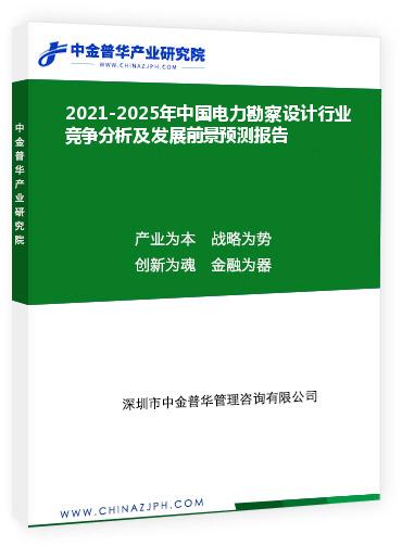 2021-2025年中國電力勘察設(shè)計(jì)行業(yè)競爭分析及發(fā)展前景預(yù)測報(bào)告