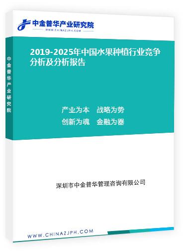 2019-2025年中國水果種植行業(yè)競爭分析及分析報告